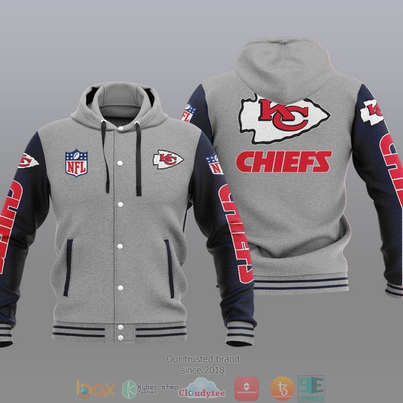 NFL Kansas City Chiefs Baseball Jacket Hoodie 1