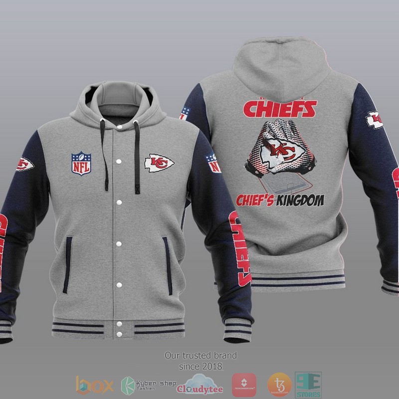NFL Kansas City Chiefs Chiefs Kingdom Baseball Jacket Hoodie 1