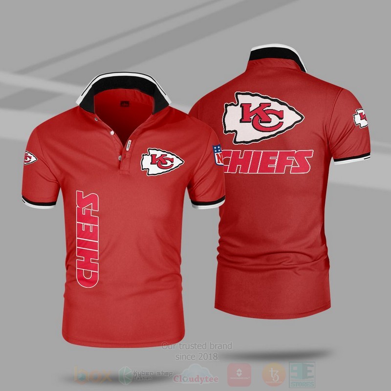 BEST NFL Kansas City Chiefs All Over Print Polo Shirt 6 NFL Kansas City Chiefs Polo Shirt 1 2 3 4 5