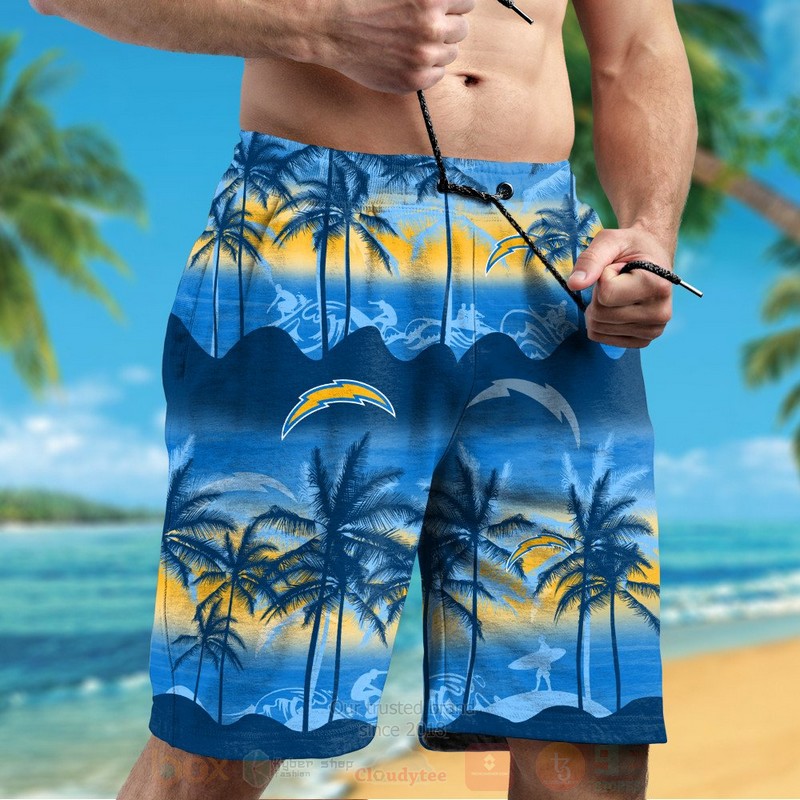 BEST NFL Los Angeles Chargers Surf Hawaii Shirt, Short 5 NFL Los Angeles Chargers Surf Hawaiian Shirt Short 1 2 3 4