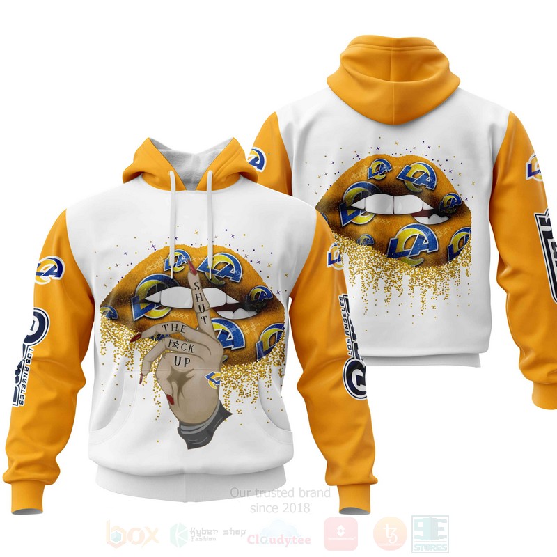 NFL Los Angeles Rams Lips Personalized 3D Hoodie Zip Hoodie