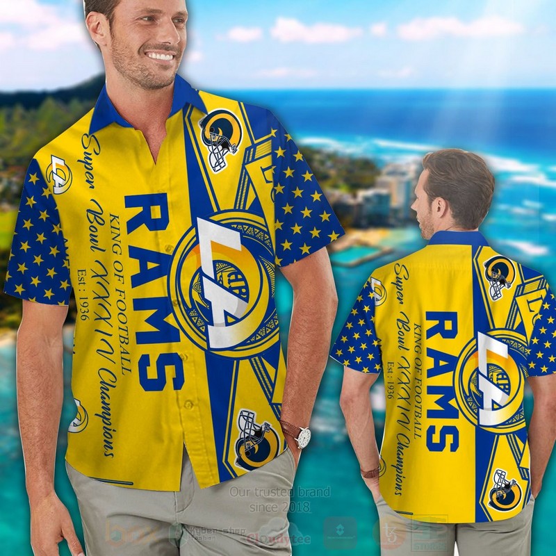 NFL Los Angeles Rams Men Woman Hawaiian Shirt Short