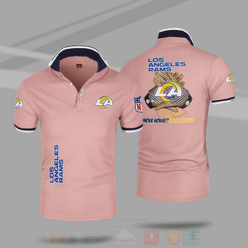 BEST NFL Los Angeles Rams Premium All Over Print Polo Shirt 4 NFL Los Angeles Rams Premium Polo Shirt 1 2 3