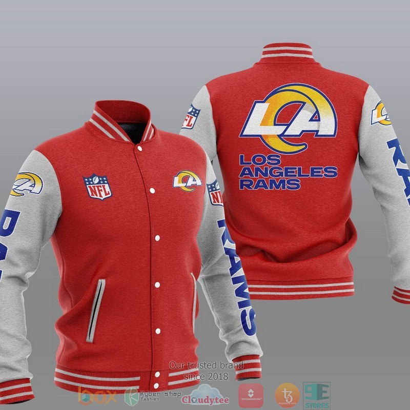 NFL Los Angeles Rams Varsity Jacket 5 NFL Los Angeles Rams Varsity Jacket 1 2 3 4