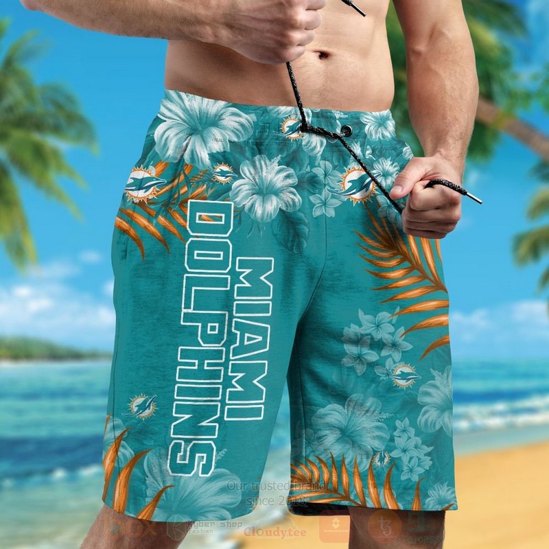 BEST NFL Miami Dolphins Aqua Green Hawaii Shirt, Short 5 NFL Miami Dolphins Aqua Green Hawaiian Shirt Short 1 2 3 4