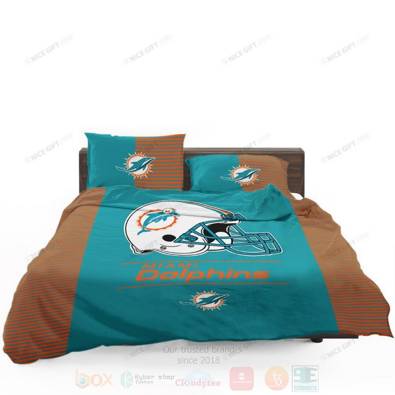 NFL Miami Dolphins Inspired Bedding Set