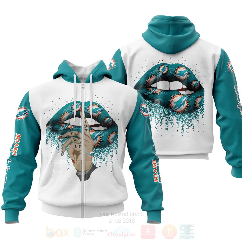 BEST NFL Miami Dolphins Lips Personalized Custom 3D Hoodie, Zip Hoodie 2 NFL Miami Dolphins Lips Personalized 3D Hoodie Zip Hoodie 1