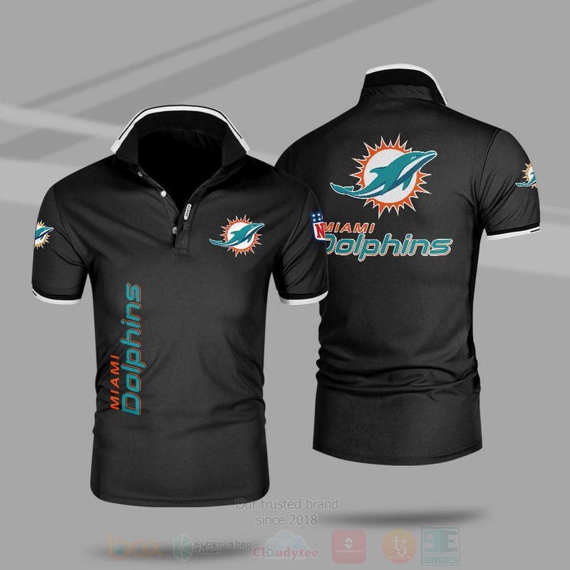 BEST NFL Miami Dolphins All Over Print Polo Shirt 1 NFL Miami Dolphins Polo Shirt