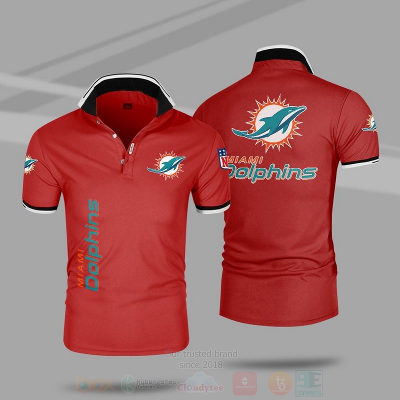 BEST NFL Miami Dolphins All Over Print Polo Shirt 6 NFL Miami Dolphins Polo Shirt 1 2 3 4 5