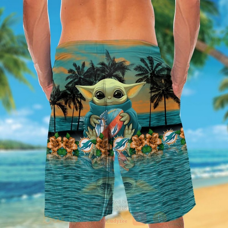 BEST NFL Miami Dolphins and Baby Yoda Hawaii Shirt, Short 6 NFL Miami Dolphins and Baby Yoda Hawaiian Shirt Short 1 2 3 4 5