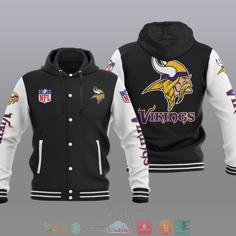 NFL Minnesota Vikings Baseball Jacket Hoodie