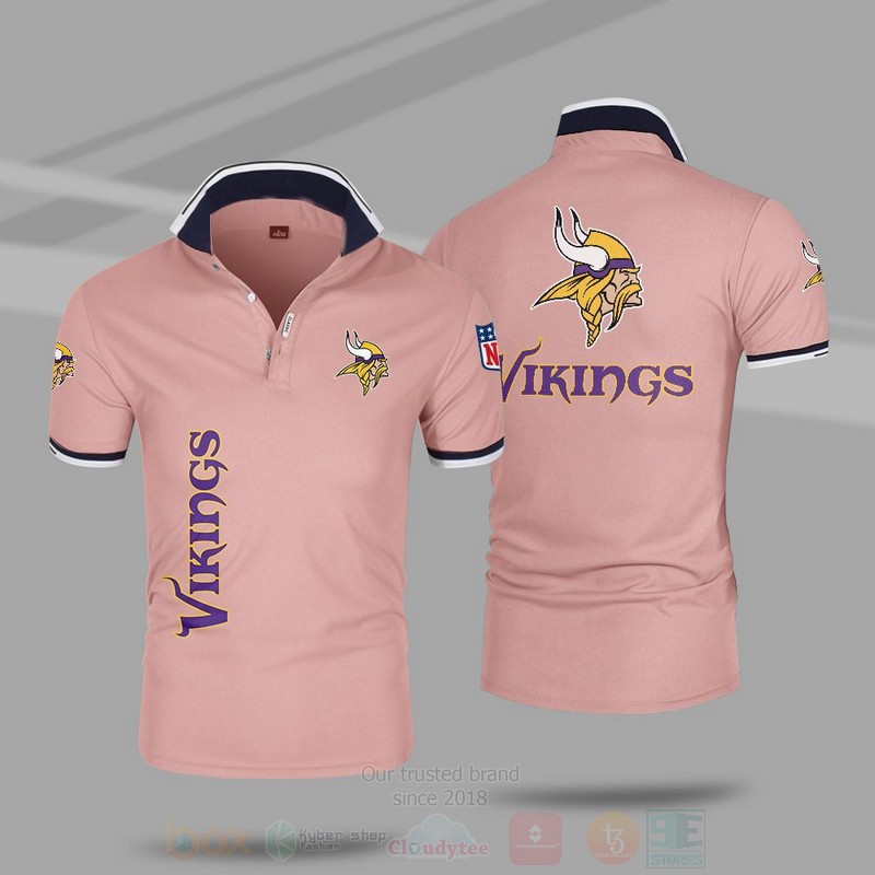 BEST NFL Minnesota Vikings All Over Print Polo Shirt 7 NFL Minnesota Vikings Polo Shirt 1 2 3 4 5 6