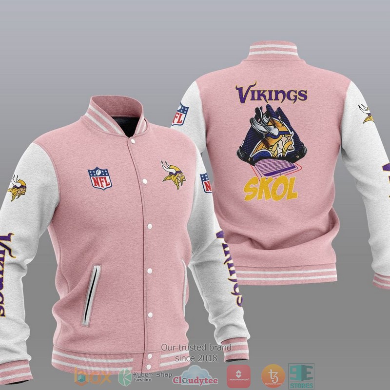 NFL Minnesota Vikings Skol Varsity Jacket 4 NFL Minnesota Vikings Skol Varsity Jacket 1 2 3
