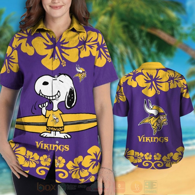 BEST NFL Minnesota Vikings and Snoopy Hawaii Shirt, Short 3 NFL Minnesota Vikings and Snoopy Hawaiian Shirt Short 1 2