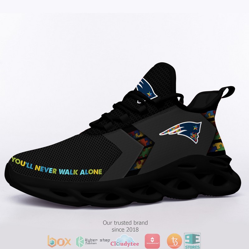 NFL New England Patriots Autism Max Soul Sneakers 3 NFL New England Patriots Autism Max Soul Sneakers 1 2