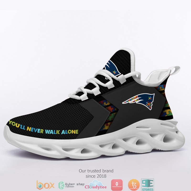 NFL New England Patriots Autism Max Soul Sneakers 4 NFL New England Patriots Autism Max Soul Sneakers 1 2 3