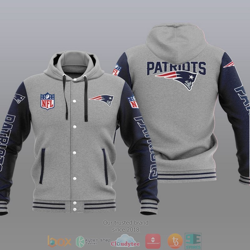 NFL New England Patriots Baseball Jacket Hoodie 1