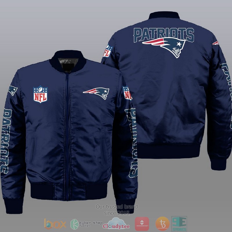 NFL New England Patriots Bomber Jacket 2 NFL New England Patriots Bomber Jacket 1