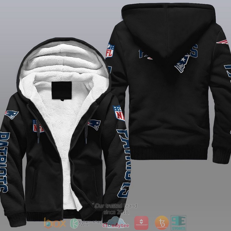 HOT New England Patriots 3D Fleece Hoodie 8 NFL New England Patriots Fleece Hoodie