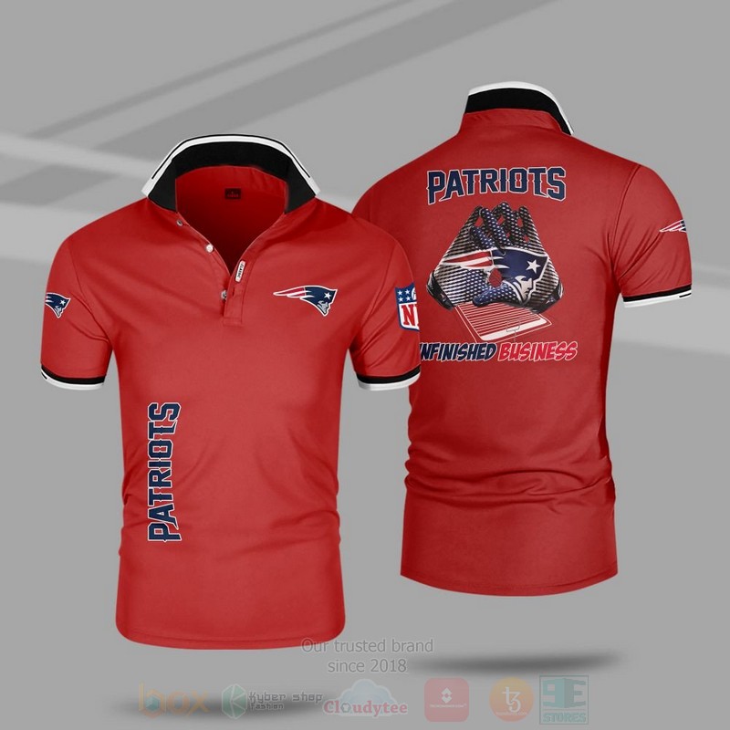 BEST NFL New England Patriots Premium All Over Print Polo Shirt 3 NFL New England Patriots Premium Polo Shirt 1 2