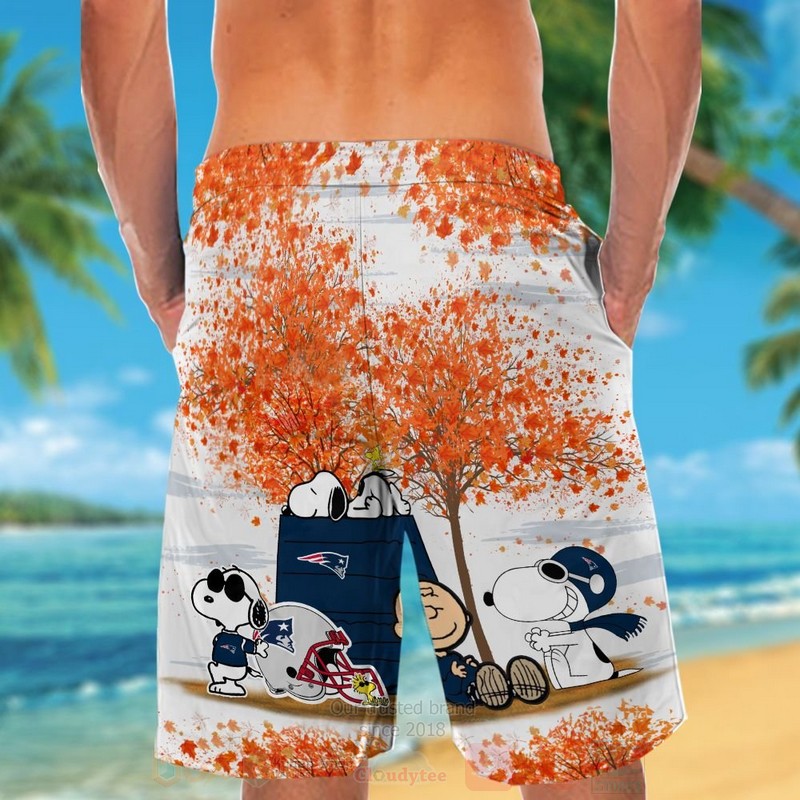 BEST NFL New England Patriots Snoopy Autumn Hawaii Shirt, Short 6 NFL New England Patriots Snoopy Autumn Hawaiian Shirt Short 1 2 3 4 5