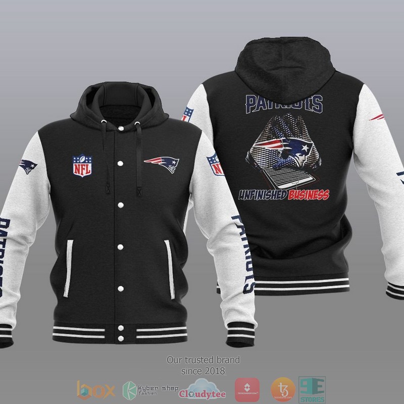 NFL New England Patriots Unfinished Business Baseball Jacket Hoodie