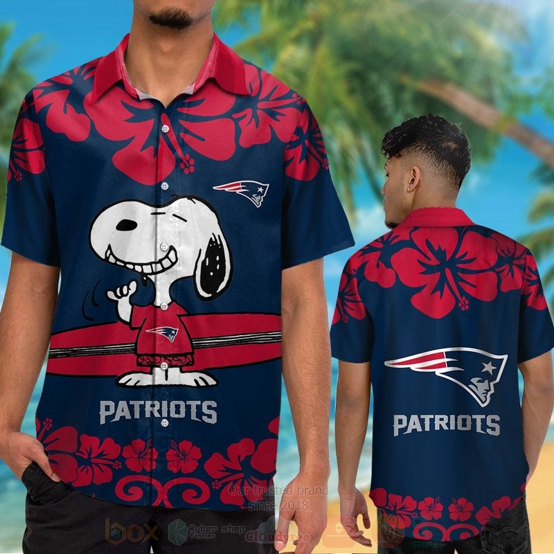 BEST NFL New England Patriots and Snoopy Hawaii Shirt, Short 2 NFL New England Patriots and Snoopy Hawaiian Shirt Short 1