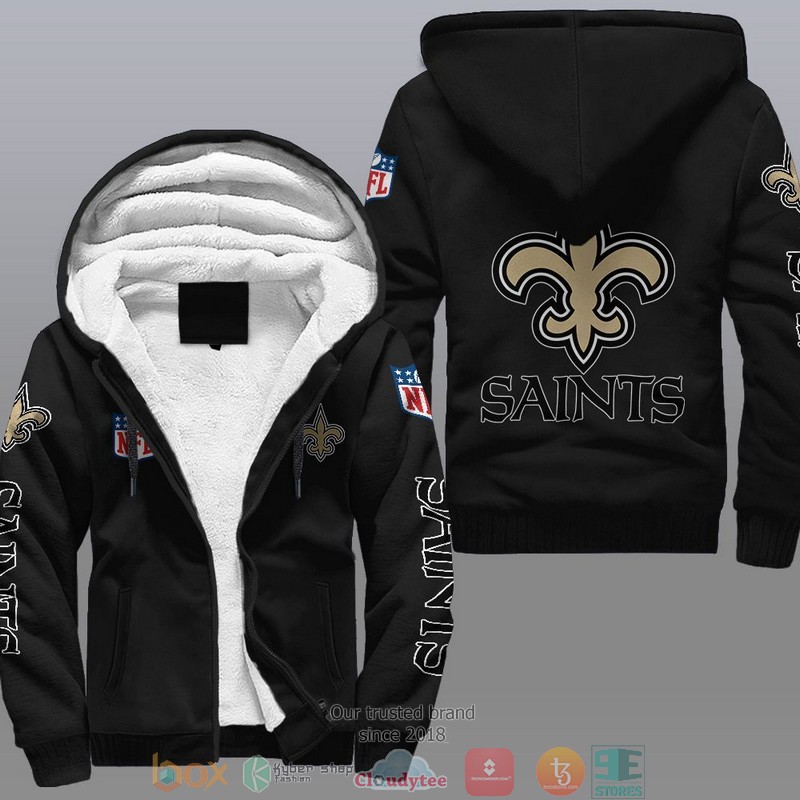 HOT New Orleans Saints 3D Fleece Hoodie 9 NFL New Orleans Saints Fleece Hoodie
