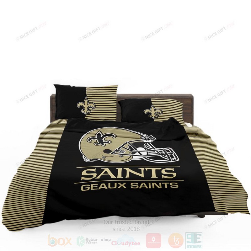 NFL New Orleans Saints Geaux Saints Inspired Bedding Set
