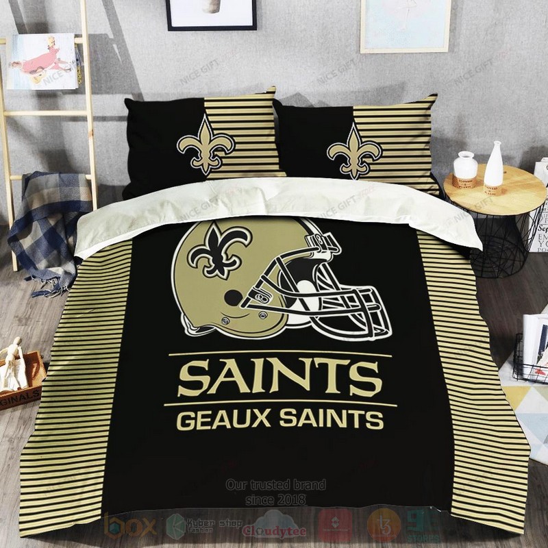 NFL New Orleans Saints Geaux Saints Inspired Bedding Set 1