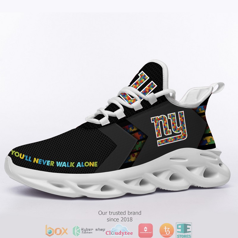 NFL New York Giants Autism Max Soul Sneakers 4 NFL New York Giants Autism Max Soul Sneakers 1 2 3
