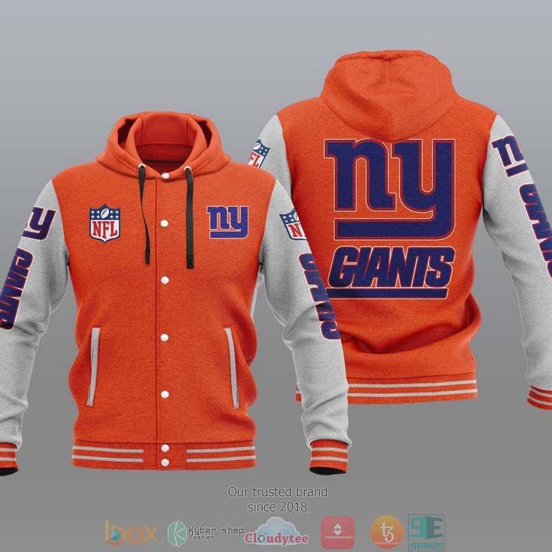 NFL New York Giants Baseball Jacket Hoodie 1 2 3 4 5