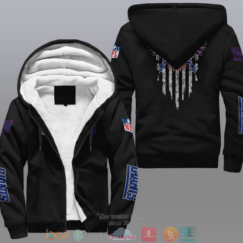 NFL New York Giants Eagle American Flag Fleece Hoodie