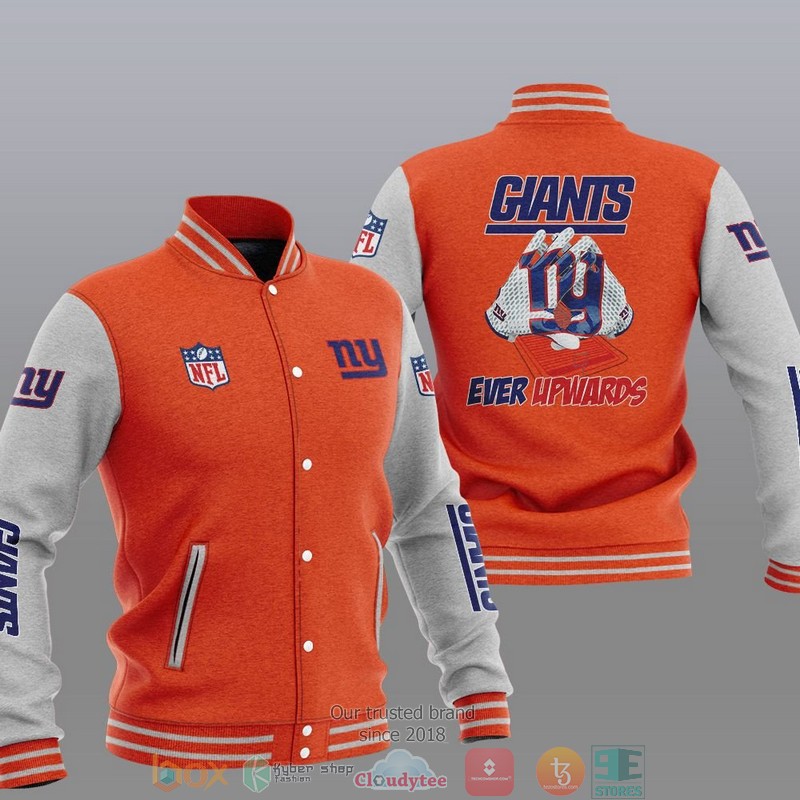 NFL New York Giants Ever Upwards Varsity Jacket 1 2 3 4 5