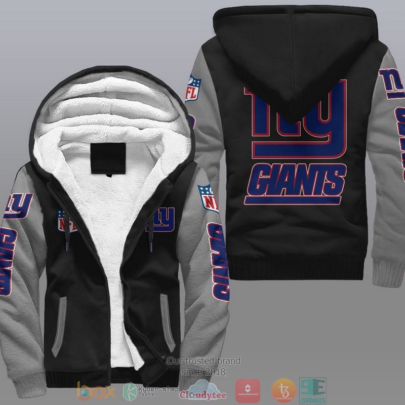 HOT New York Giants 3D Fleece Hoodie 2 NFL New York Giants Fleece Hoodie 1