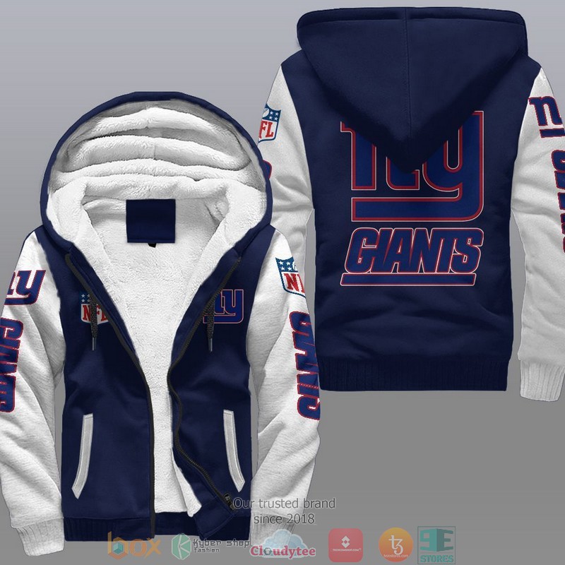 HOT New York Giants 3D Fleece Hoodie 3 NFL New York Giants Fleece Hoodie 1 2