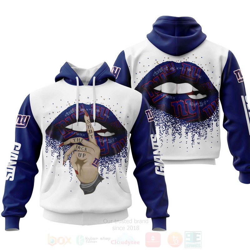 BEST NFL New York Giants Lips Personalized Custom 3D Hoodie, Zip Hoodie 1 NFL New York Giants Lips Personalized 3D Hoodie Zip Hoodie