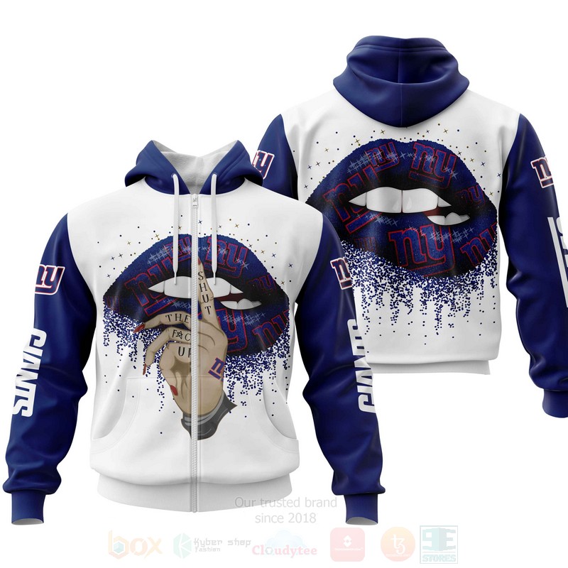 BEST NFL New York Giants Lips Personalized Custom 3D Hoodie, Zip Hoodie 2 NFL New York Giants Lips Personalized 3D Hoodie Zip Hoodie 1