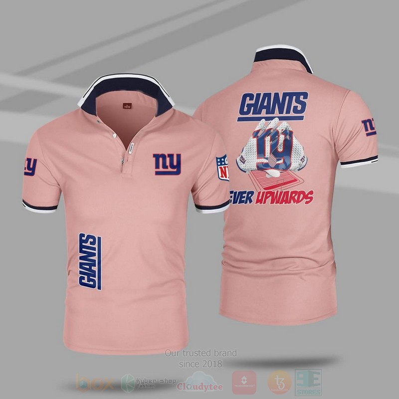 BEST NFL New York Giants Premium All Over Print Polo Shirt 4 NFL New York Giants Premium Polo Shirt 1 2 3
