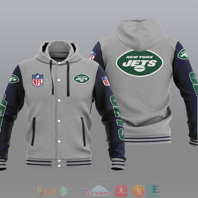 NFL New York Jets Baseball Jacket Hoodie 1