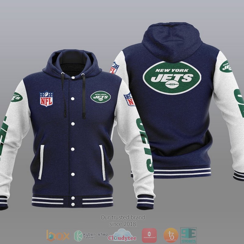 HOT New York Jets Varsity Hoodie Jacket 3 NFL New York Jets Baseball Jacket Hoodie 1 2