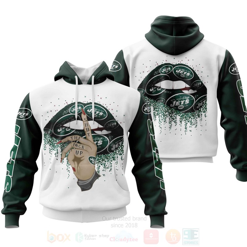 NFL New York Jets Lips Personalized 3D Hoodie Zip Hoodie