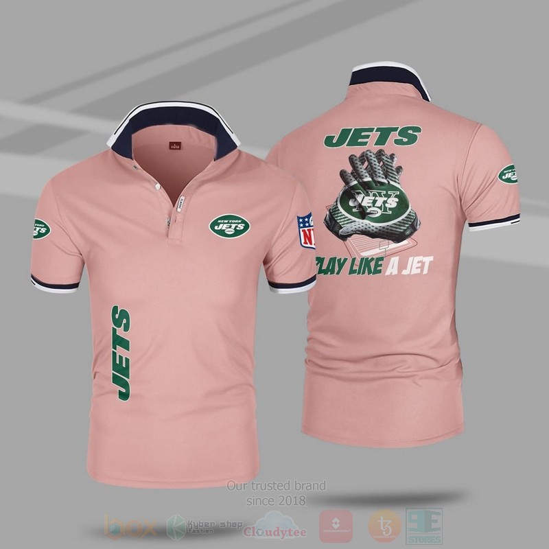BEST NFL New York Jets Premium All Over Print Polo Shirt 4 NFL New York Jets Premium Polo Shirt 1 2 3