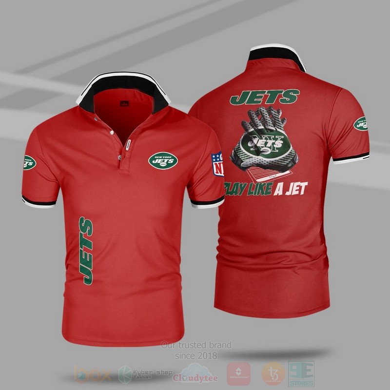 BEST NFL New York Jets Premium All Over Print Polo Shirt 5 NFL New York Jets Premium Polo Shirt 1 2 3 4