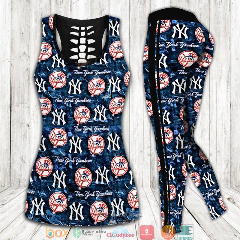 NFL New York Yankees Blue Tank Top Legging 1 2 3 4