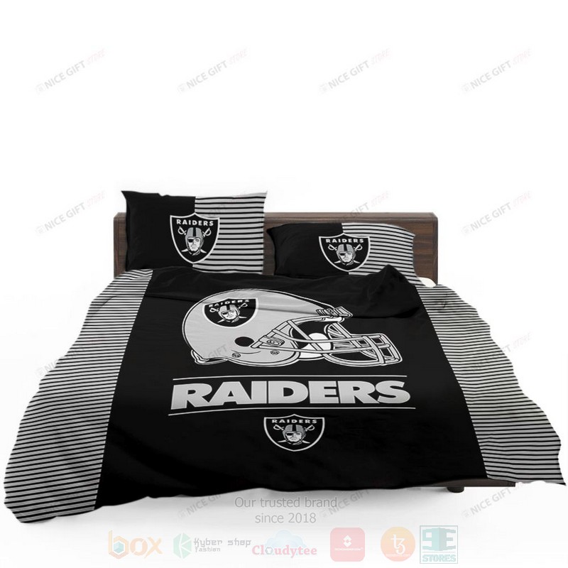 NFL Oakland Raiders Inspired Bedding Set