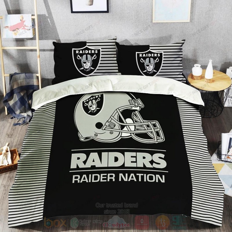 NFL Oakland Raiders Raider Nation Inspired Bedding Set 1