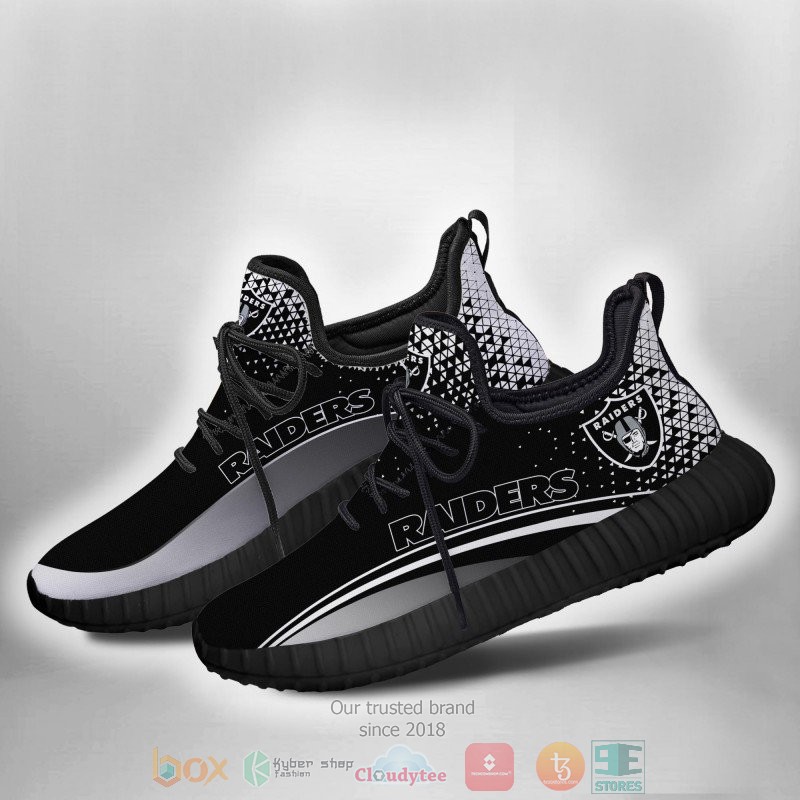 HOT NFL Oakland Raiders Reze sneaker 5 NFL Oakland Raiders Reze Shoes 1 2 3 4