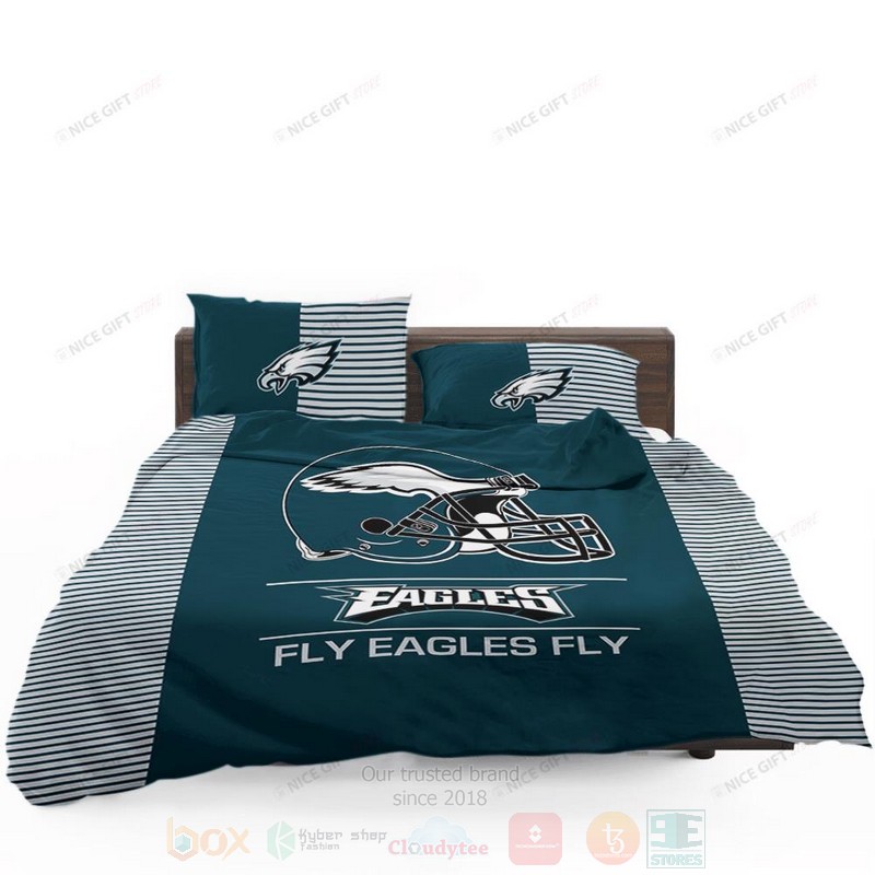NFL Philadelphia Eagles Fly Eagles Fly Inspired Bedding Set