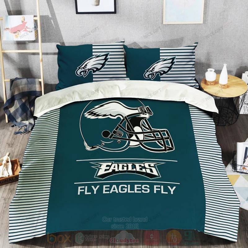 NFL Philadelphia Eagles Fly Eagles Fly Inspired Bedding Set 1